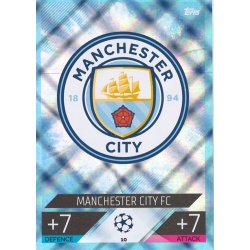 Team Badge Manchester City Crystal 10