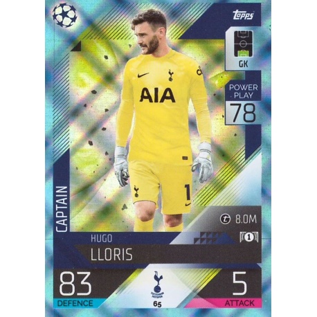 Buy Cards Hugo Lloris Tottenham Hotspur Crystal Captain Topps Match