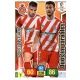 Portu - Stuani Girona 180 Adrenalyn XL La Liga Santander 2018-19