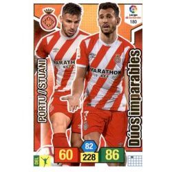 Portu - Stuani Girona 180 Adrenalyn XL La Liga Santander 2018-19