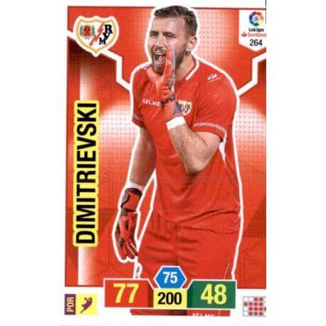 Dimitrievski Rayo Vallecano 264 Adrenalyn XL La Liga Santander 2018-19