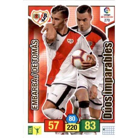 Embarba - De Tomas Rayo Vallecano 270 Adrenalyn XL La Liga Santander 2018-19