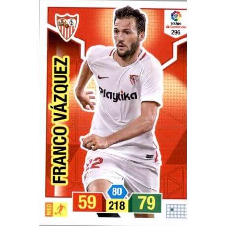 Franco Vazquez Sevilla 296 Adrenalyn XL La Liga Santander 2018-19