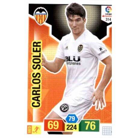 Carlos Soler Valencia 314 Adrenalyn XL La Liga Santander 2018-19