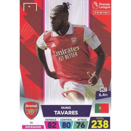 Nuno Tavares Arsenal 36