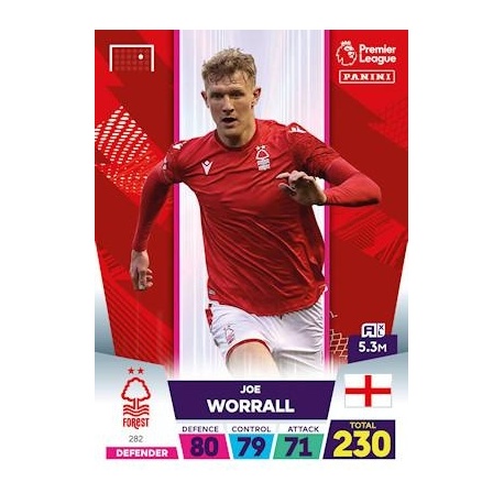 Joe Worrall Nottingham Forest 282