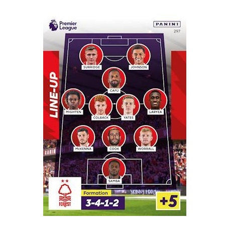 Line-Up Nottingham Forest 297