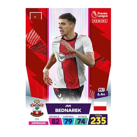 Jan Bednarek Southampton 305