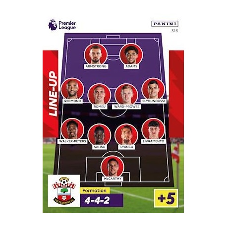 Line-Up Southampton 315