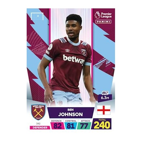 Ben Johnson West Ham United 342