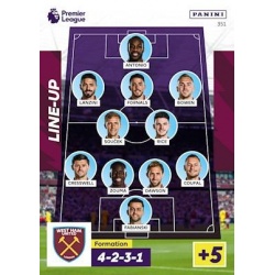 Line-Up West Ham United 351