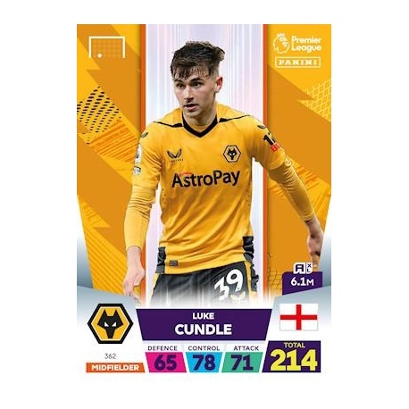Luke Cundle Wolverhampton Wanderers 362