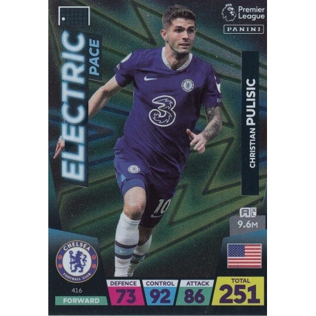 Sale Cards Christian Pulisic Electric Pace Panini Adrenalyn XL
