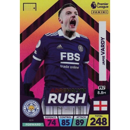 Jamie Vardy Adrenalyn Rush Leicester City 429
