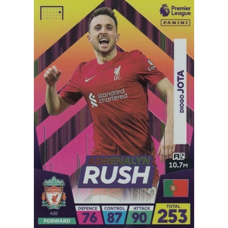 Diogo Jota Adrenalyn Rush Liverpool 430