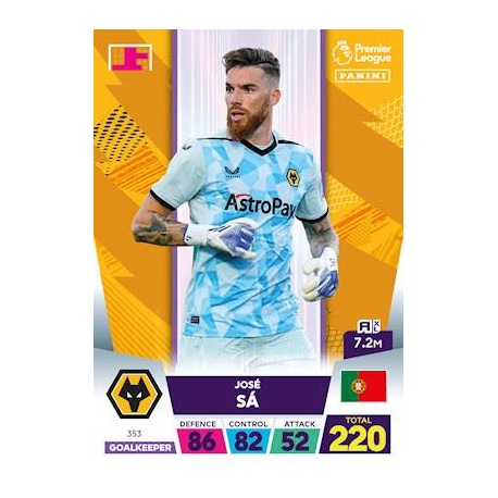 José Sá Wolverhampton Wanderers 353