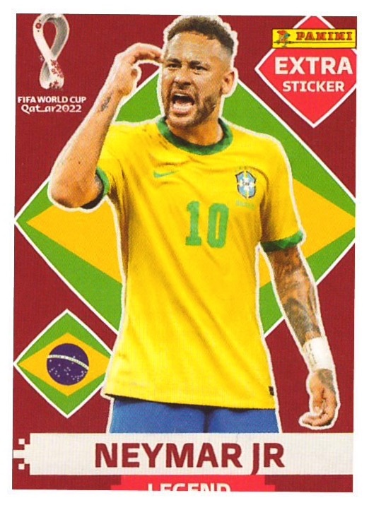 NEYMAR JR EXTRA LEGEND SILVER - WORLD CUP QATAR 2022 - ARGENTINA VERSION -  RARE