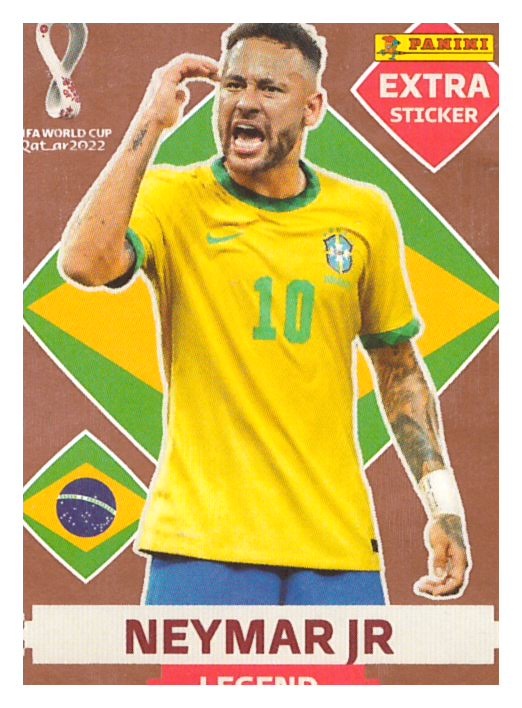 Panini Neymar Jr. Legend Bronze Seltene Karte