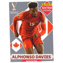 Alphonso Davies Rookie Silver Extra Sticker