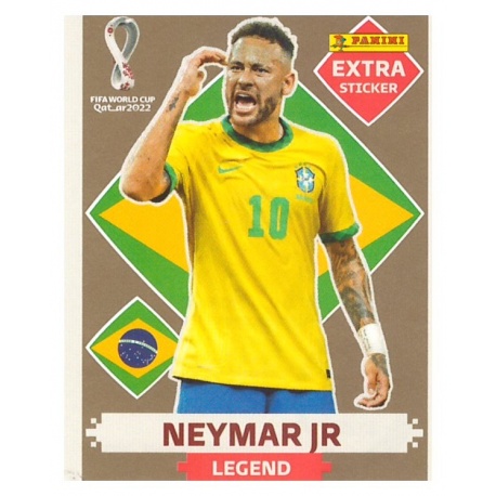 Panini - World Cup Qatar 2022 - Neymar Jr. - Complete (4/4) Gold