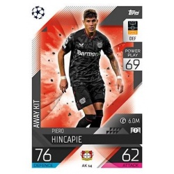Comprar Cromo Piero Hincapié Away Kit Match Attax Extra 22/23