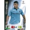 Trading Card of Sergio Aguero Star Player Panini Adrenalyn XL Champions League 2012-13