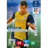 Cromo de Leo Baptistao Rising Star Atletico Madrid Panini Adrenalyn XL Champions League 2013 14