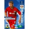 Cromo de Lars Bender Star Player Bayer 04 Leverkusen Panini Adrenalyn XL Champions League 2013-14