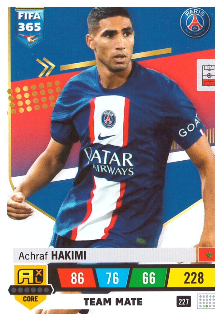 Trading Cards - 247 Achraf Hakimi - Paris Saint-Germain - Panini