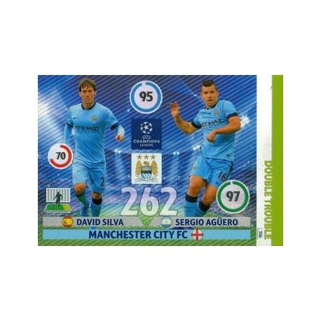 David Silva / Sergio Agüero Double Trouble Manchester City 356