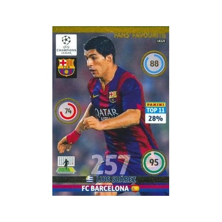 Trading Cards Luis Suarez Fans Favourite Barcelona Panini