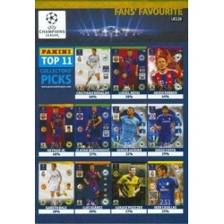 Panini Top 11 Collectors Picks Fans Favourite UE128