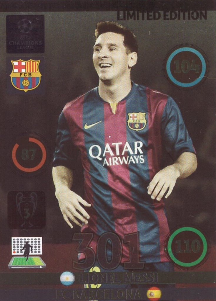 Carte Panini Lionel Messi Barcelone 2014 - Living Legend Réfracteur - Japon - État Quasi Neuf