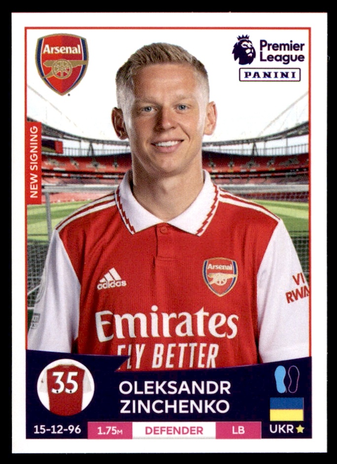 Arsenal FC SoccerStarz Zinchenko  Official Football Merchandise.com