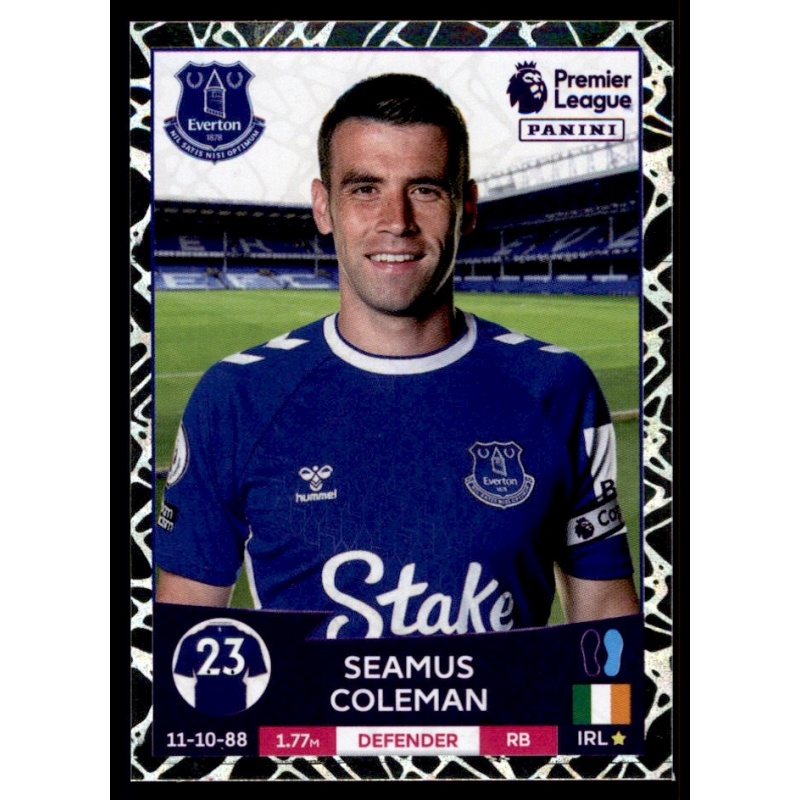 Venta Cromo de Seamus Coleman Everton Panini Premier League 2023 Stickers