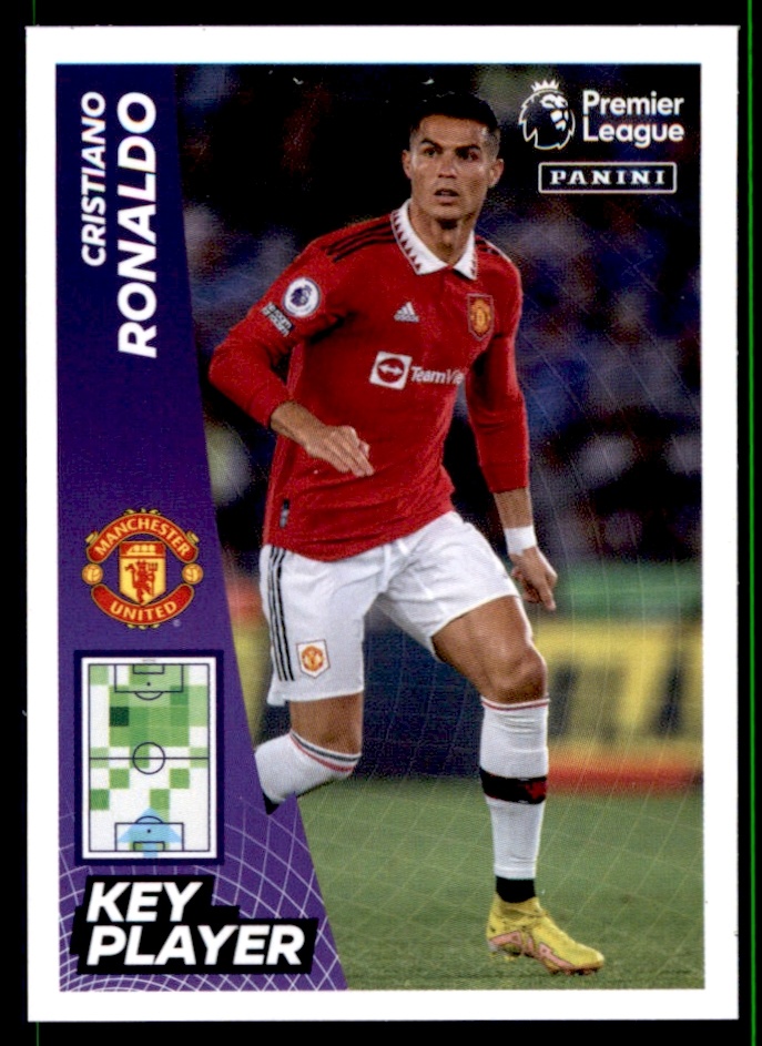 Buy Sticker Cristiano Ronaldo Key Player Manchester United Panini Premier  League 2022/23 Stickers