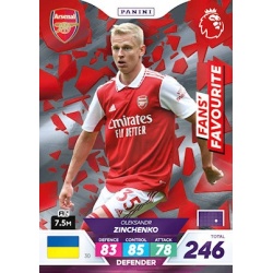 Oleksandr Zinchenko Fans' Favourite Arsenal 30