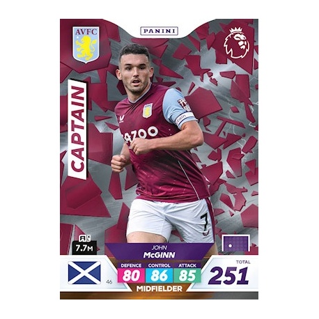 John McGinn Captain Aston Villa 46