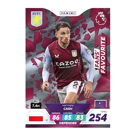 Matty Cash Fans' Favourite Aston Villa 48