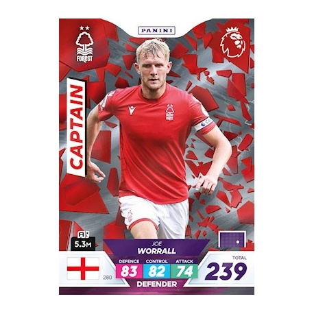 Joe Worrall Captain Nottingham Forest 280