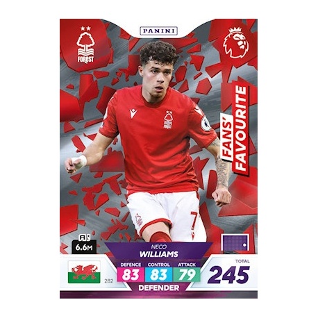 Neco Williams Fans' Favourite Nottingham Forest 282