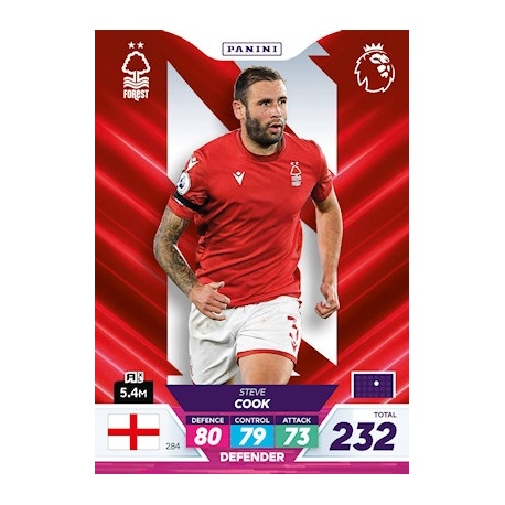 Steve Cook Nottingham Forest 284