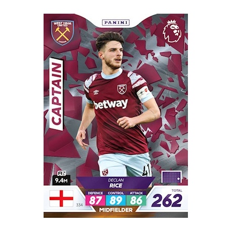 Declan Rice Captain West Ham United 334