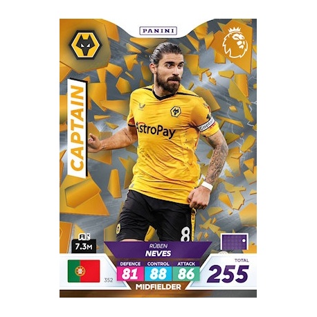 Rúben Neves Captain Wolverhampton Wanderers 352