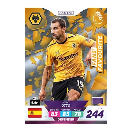 Jonny Otto Fans' Favourite Wolverhampton Wanderers 354