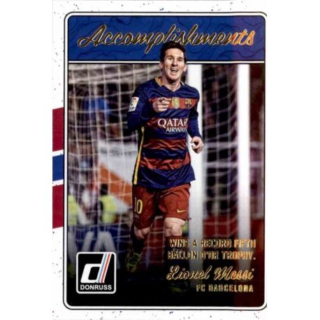 Lionel Messi Accomplishments 4 Donruss Soccer 2016-17