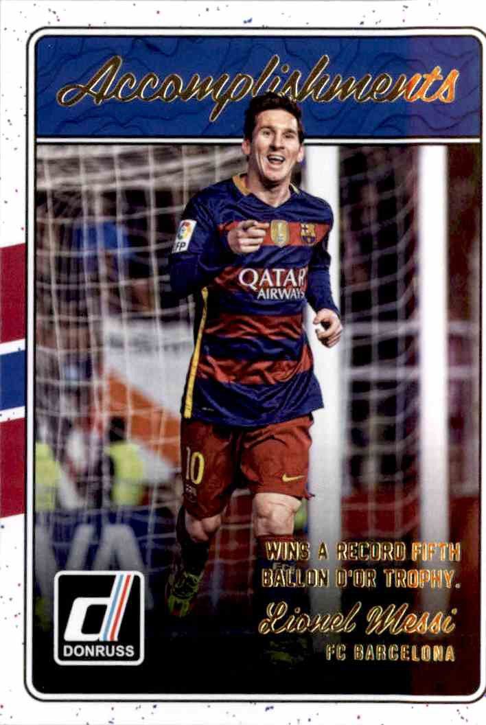 Carte Lionel Messi 2016-17 Donruss Accomplishments #4 – PSA 10 (Barcelone)