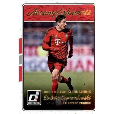 Robert Lewandowski Accomplishments 6 Donruss Soccer 2016-17