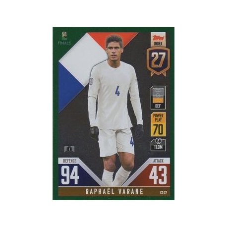 Raphaël Varane France Green CD 27