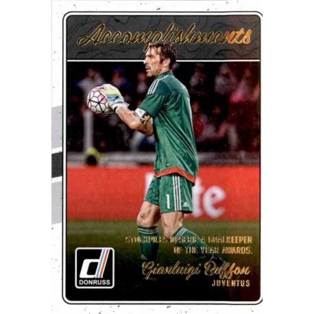 Gianluigi Buffon Accomplishments 15 Donruss Soccer 2016-17